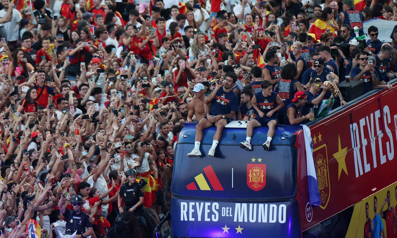 Madrid. Quase dois milh�es para receber os campe�es do mundo