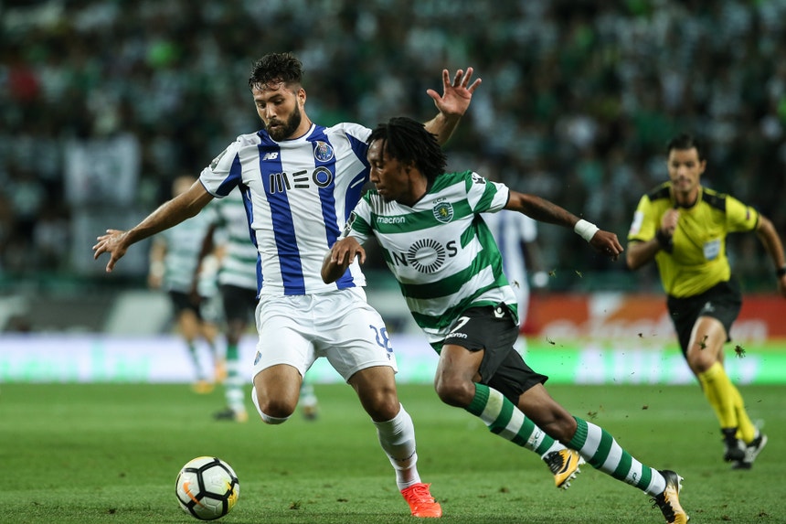 Felipe e Gelson num dos muitos duelos protagonizados em Alvalade
