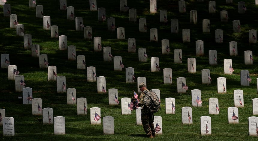 Cemitério nacional de Arlington em Washington D.C., EUA. Foto: Kevin Lamarque - Reuters