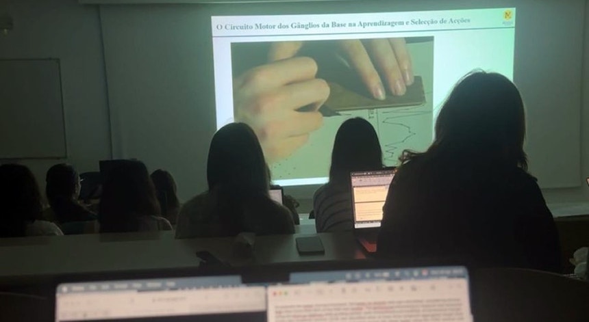 Estudantes que vieram da Ucrânia. 