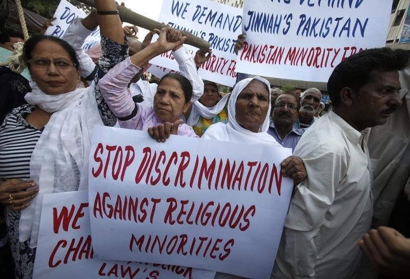 Protestos contra a lei da blasfémia no Paquistão em 2010. Foto: Reuters