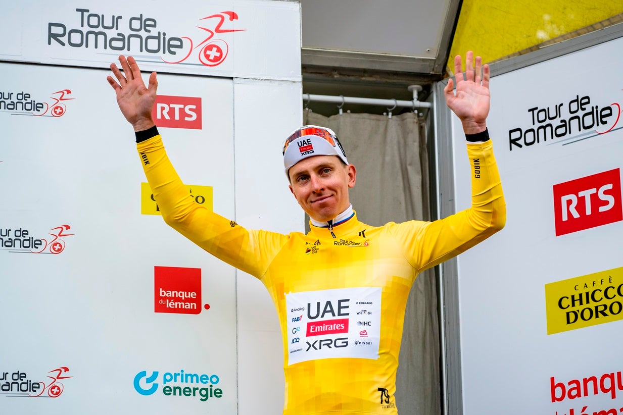 Tadej Pogacar vence primeira etapa e já lidera Volta à Romandia