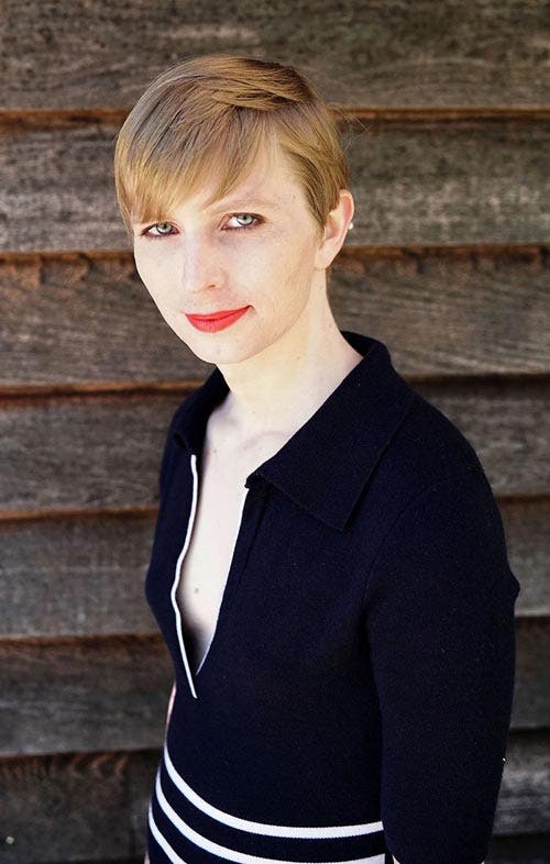 Chelsea Elizabeth Manning, numa fotografia publicada na sua conta da rede social Twitter