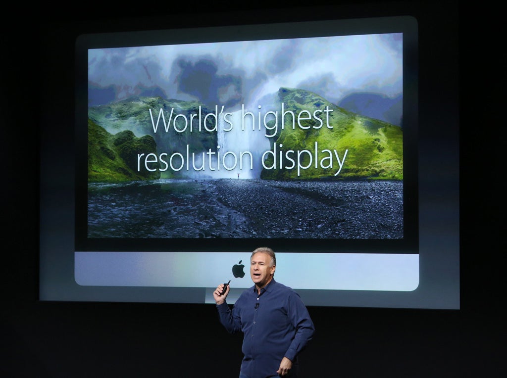 Phil Schiller apresenta o novo iMac com novos m&aacute;ximos de resolu&ccedil;&atilde;o