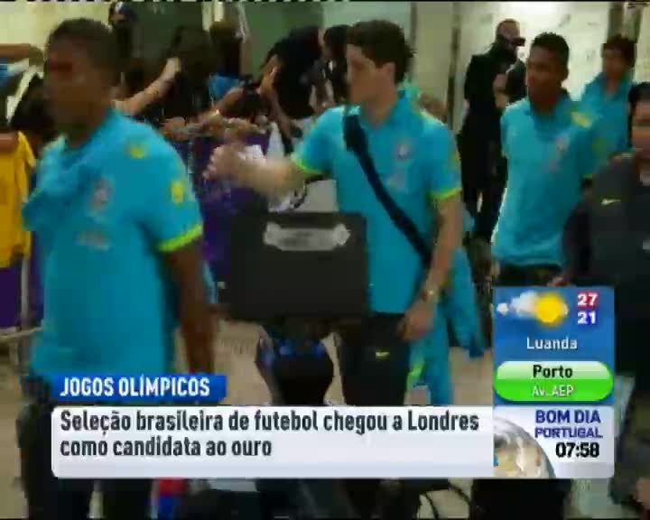 Seleção brasileira de futebol chegou a Londres Seleção brasileira de futebol chegou a Londres