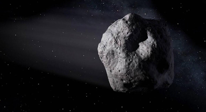 Uma imagem do aspeto provável do asteróide Apófis

