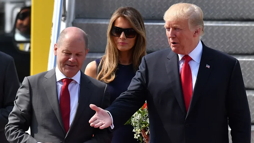 Scholz e Trump querem encontrar os caminhos da paz
