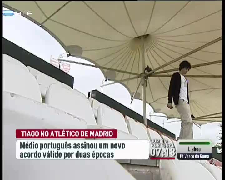 Tiago está de regresso ao Atlético Madrid