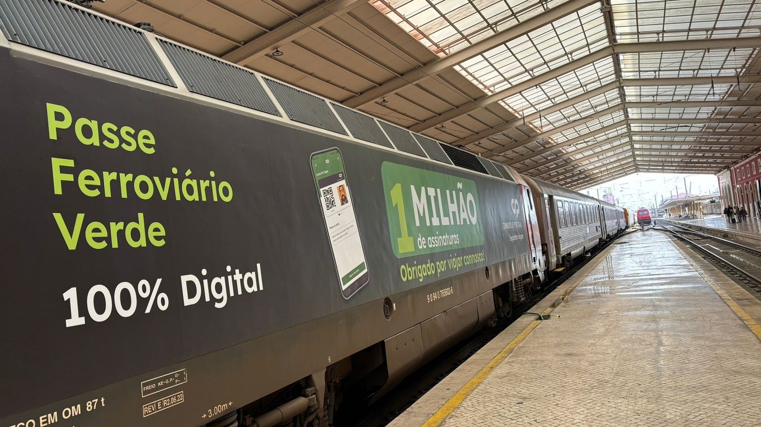 Passe Ferroviário Verde atinge um milhão de passes vendidos