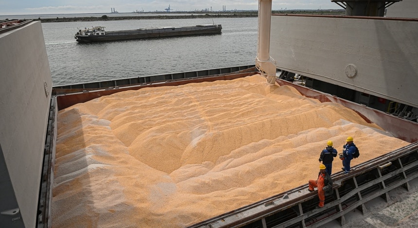Os cereais continuam retidos nos portos ucranianos
