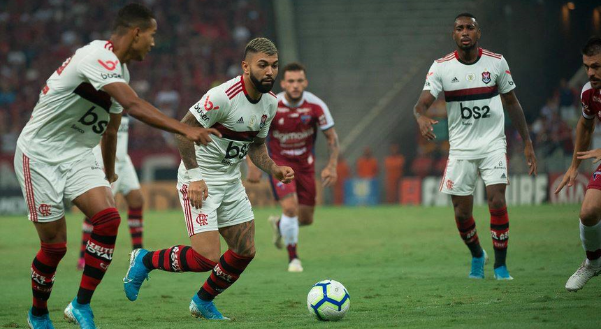 O Flamengo sofreu para vencer o Fortaleza
