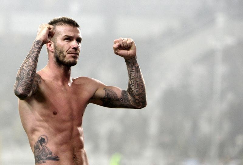  O futebolista David Beckham no Est&aacute;dio Ol&iacute;mpico de Turim em 2010. Stefano Rellandini / Reuters 