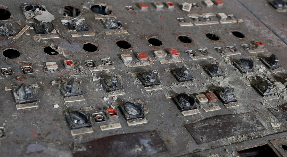  Painel de controlo do reator n&ordm; 4 que explodiu | Gleb Garanich - Reuters 