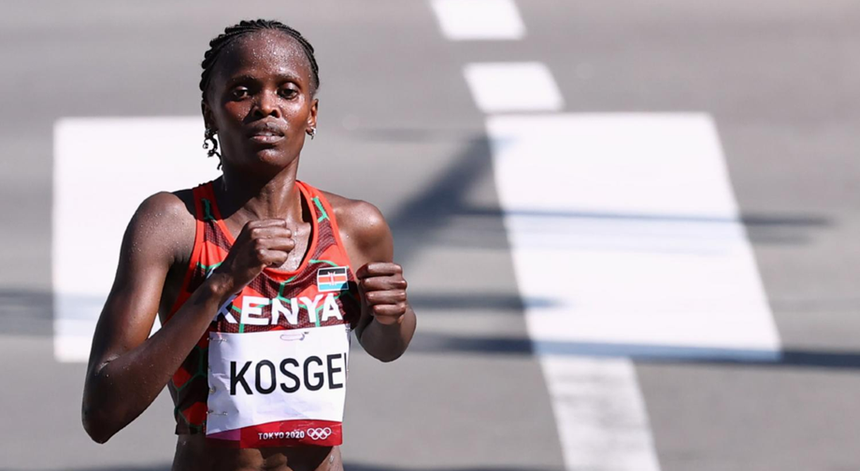 Uma lesão impede  Brigid Kosgei de correr a maratona de Londres

