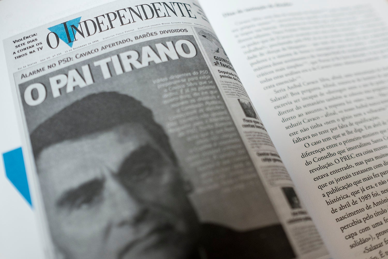 Livro sobre O Independente; Foto Pedro A.Pina - RTP