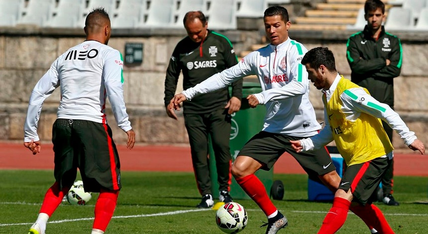 A seleção portuguesa está concentrada no jogo com a Albânia
