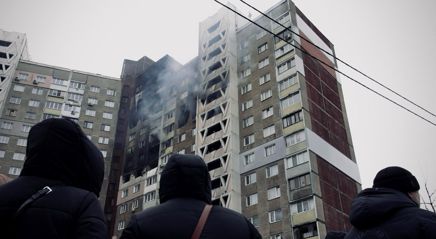  Pr&eacute;dio bombardeado na regi&atilde;o de Kiev | David Ara&uacute;jo - RTP 