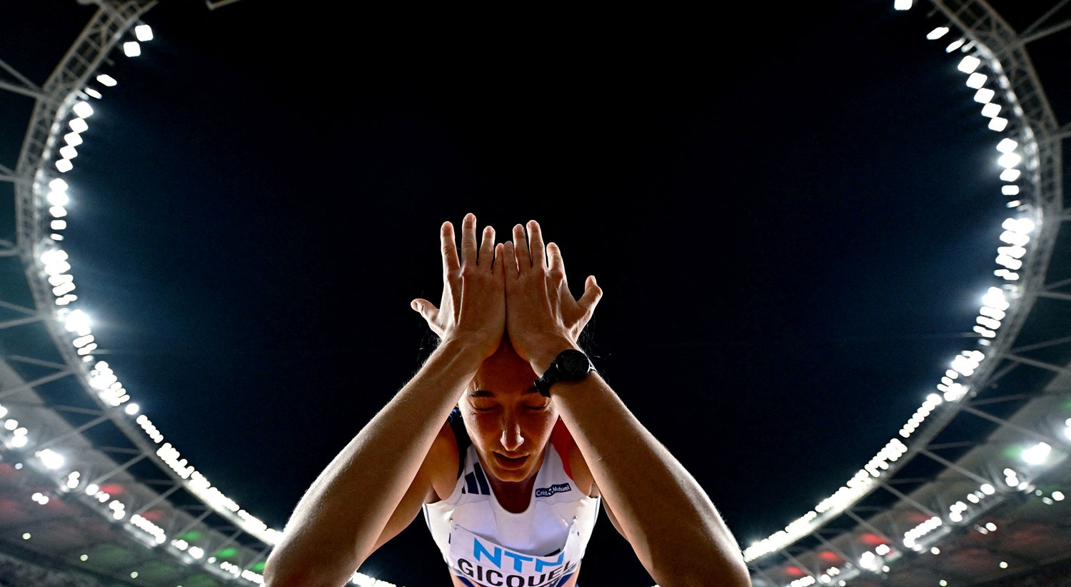 Solene Gicquel. Campeonato Mundial de Atletismo - Final do Salto em Altura Feminino - Centro Nacional de Atletismo, Budapeste, Hungria - 27 de agosto | Marton Monus - Reuters 