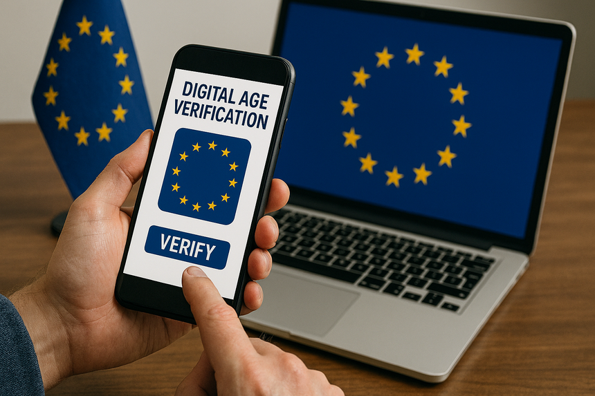 Imagem ilustrativa: União Europeia cria plataforma para cibernautas verificarem idade de forma digi