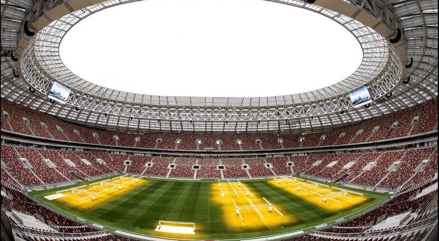 O Estádio Luzhniki está pronto para receber a grande festa do futebol mundial
