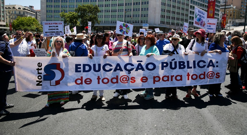 “Não é uma marcha contra ninguém, nem contra os colégios privados”, quis enfatizar o secretário-geral da Fenprof, Mário Nogueira
