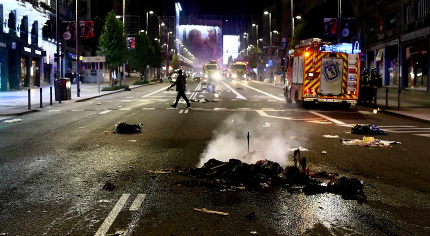 Noite de confrontos em Madrid
