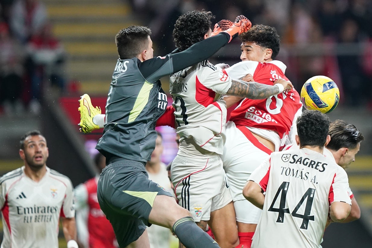 Benfica empata em Braga num jogo intenso e bem disputado