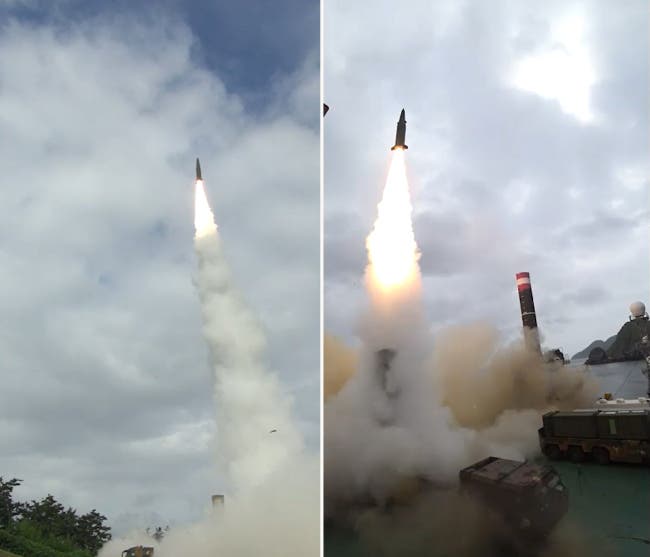 Foto: Ministério da Defesa da Coreia do Sul Foto: Ministério da Defesa da Coreia do Sul