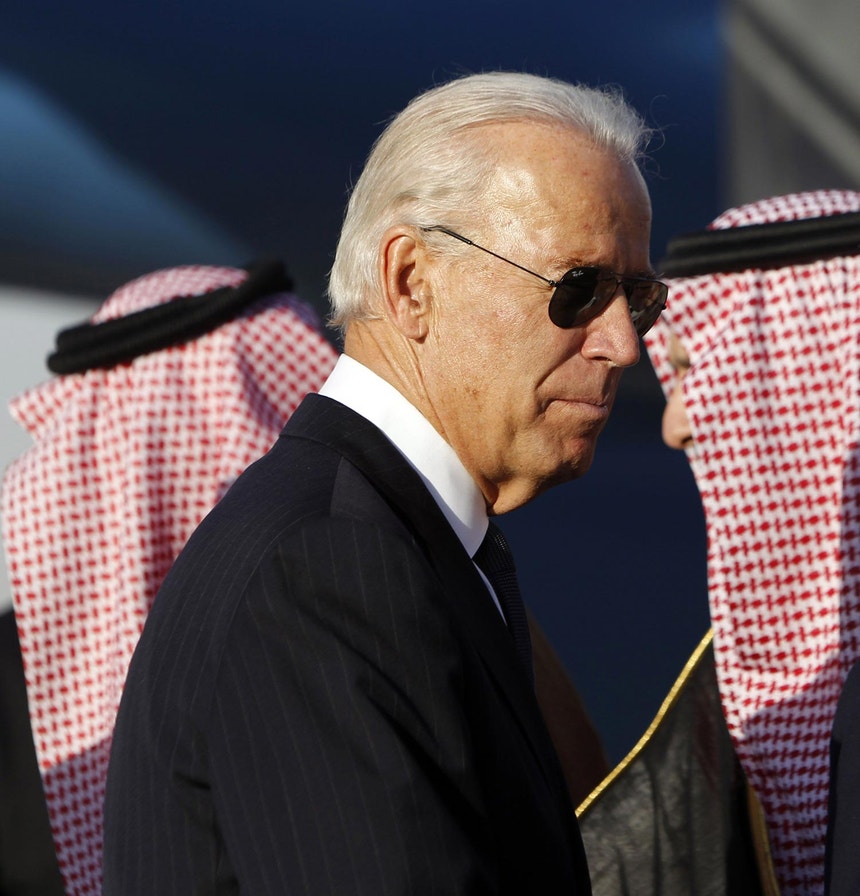 Joe Biden em outubro de 2011, durante uma visita à Arábia Saudita como vice-presidente dos EUA
