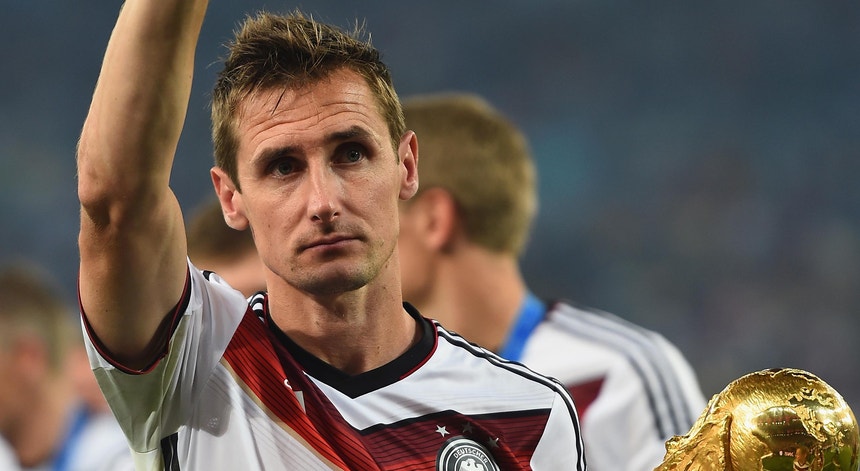 O alemão Klose  é o melhor marcador da história dos Mundiais de futebol
