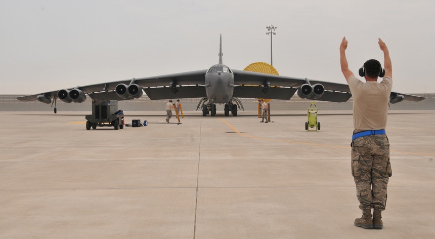 A operação envolveu B52 que voaram de Al Udeid, no Qatar, além de outros meios de diferentes bases
