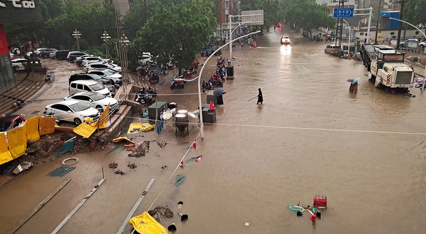 Os níveis de precipitação deixaram os chineses desprevenidos
