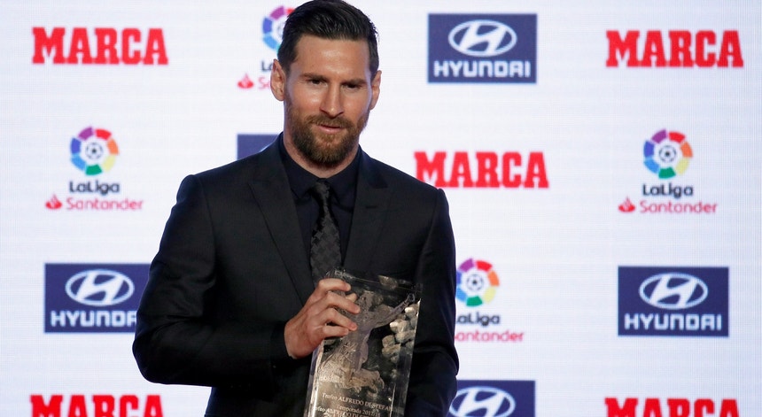 Messi foi o melhor marcador da Liga Espanhola da época passada
