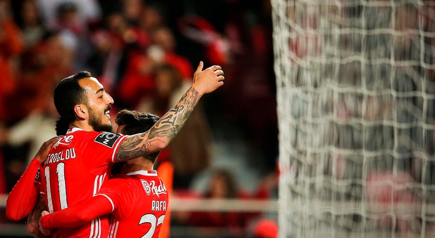 O Benfica entra na pausa do campeonato a liderar o campeonato com quatro pontos de vantagem
