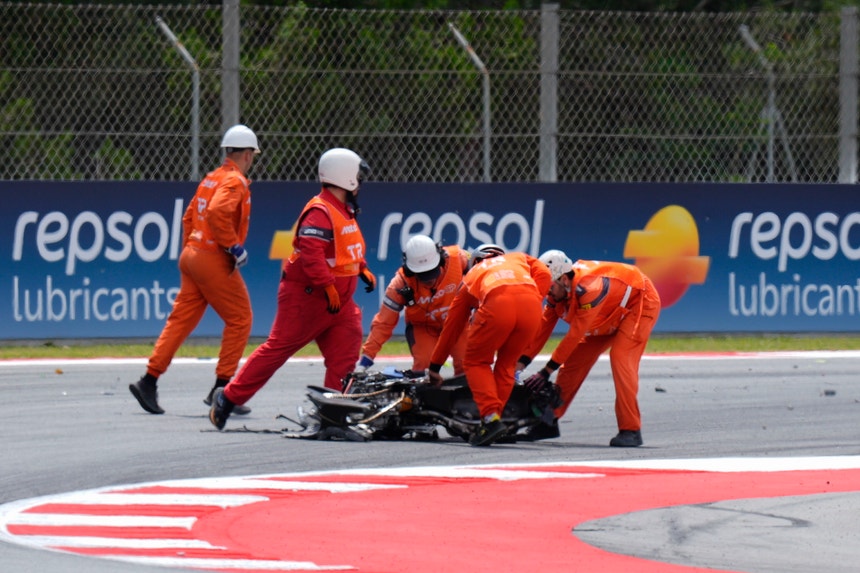 Segunda bandeira vermelha interrompe GP da Catalunha de MotoGP