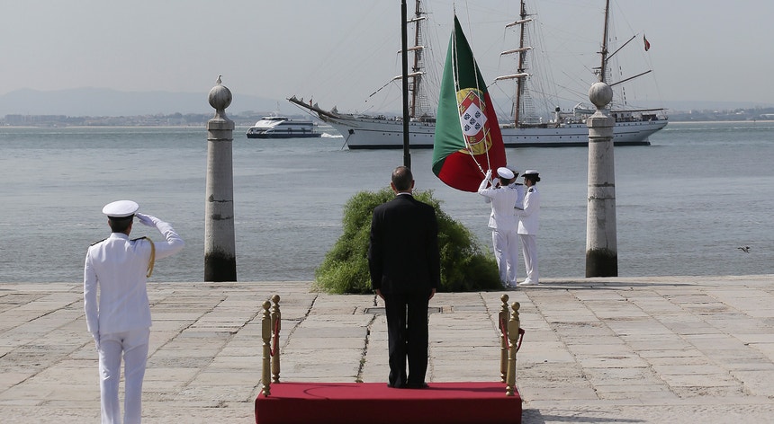 Hastear da bandeira que marcou início das comemorações do 10 de junho, em Lisboa
