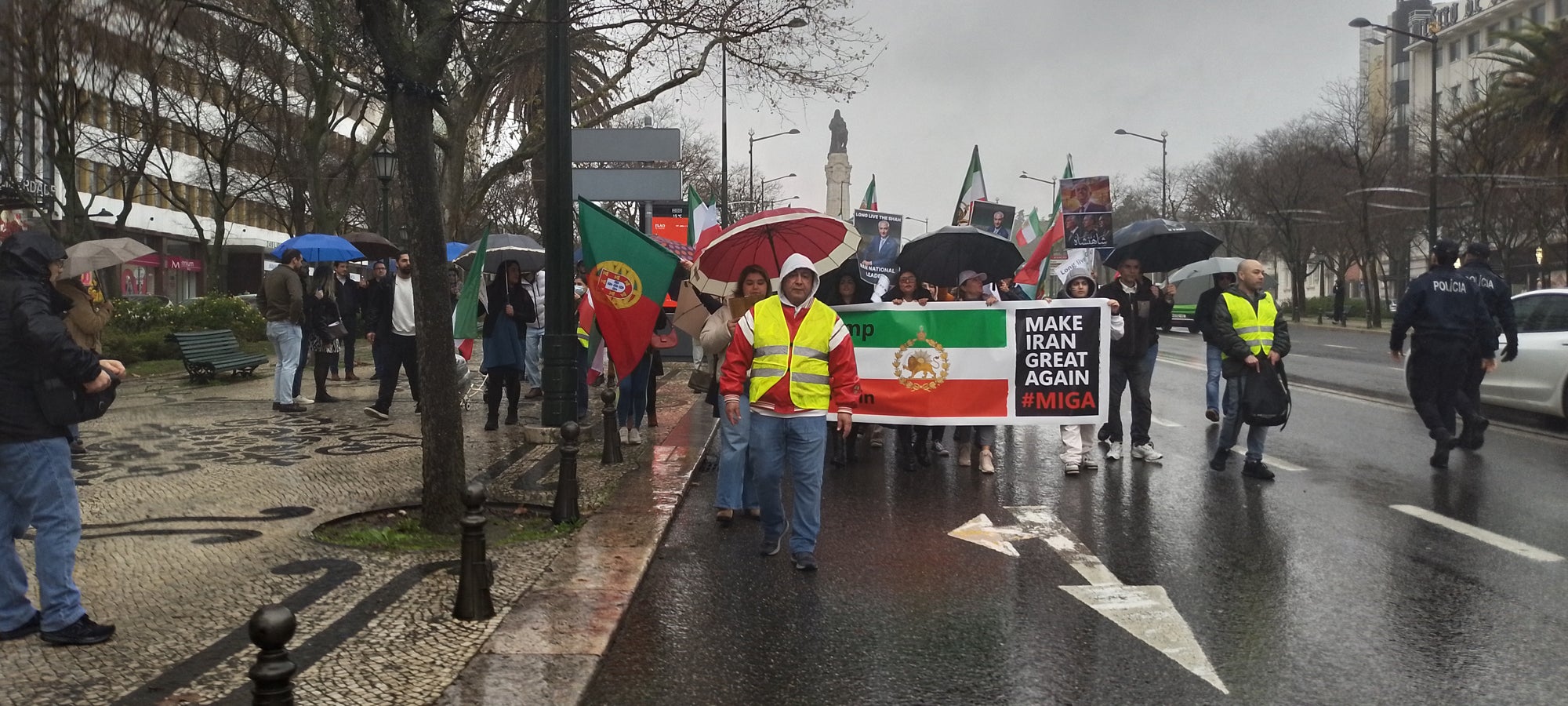 Demonstration in Lisbon calls for intervention in Iran