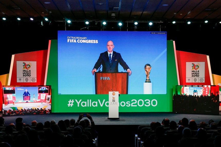 Imagem de António Laranjo. Portugal ambiciona Mundial "único" em 2030