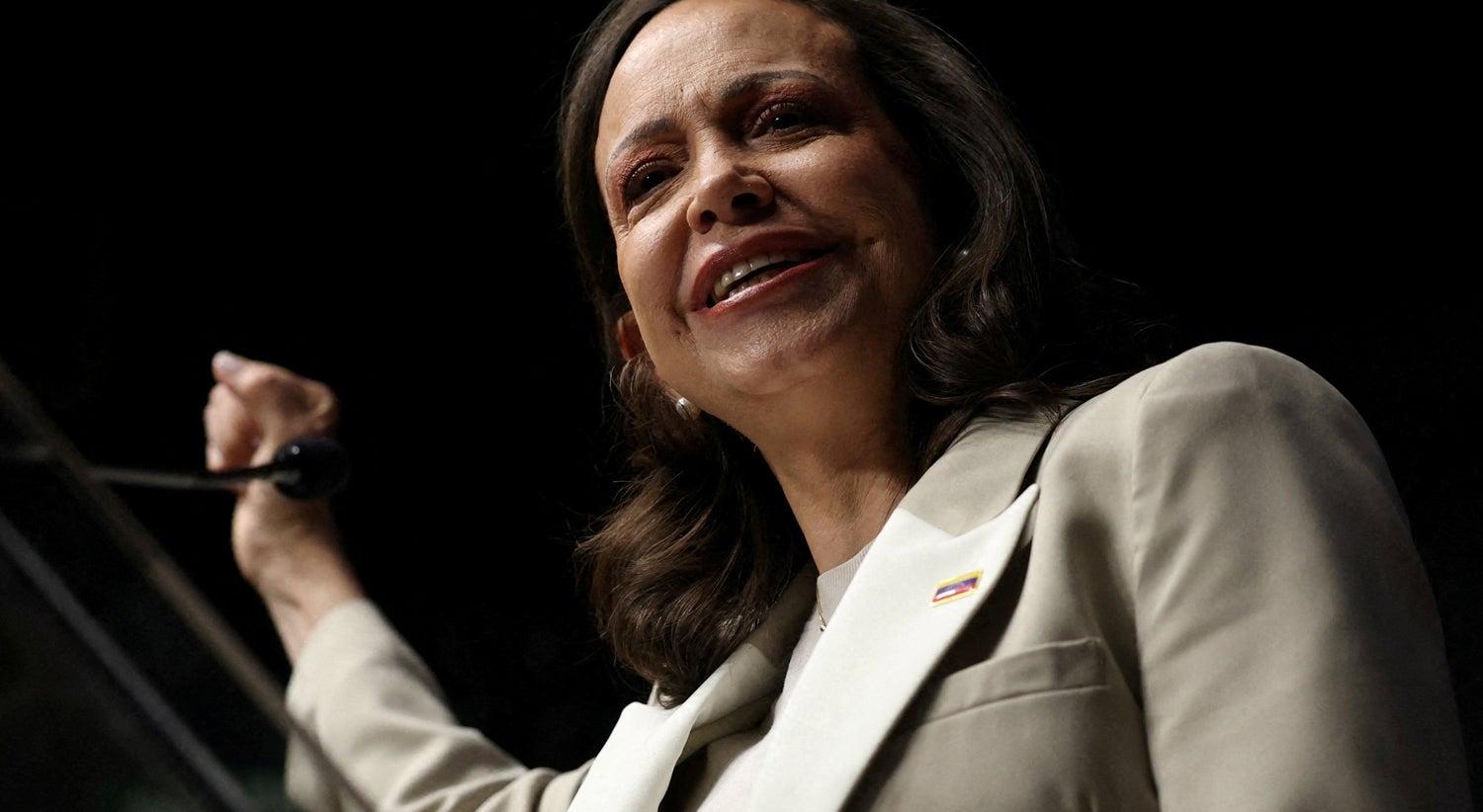 Corina Machado não se arrepende do apoio a Trump