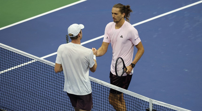 Imagem de Alexander Zverev nas meias-finais do US Open