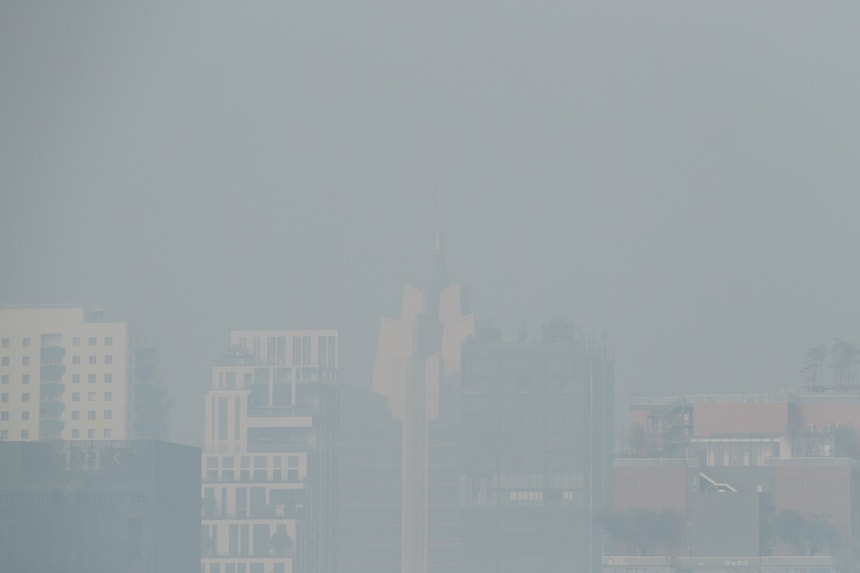 Tailândia, Banguecoque - poluição atmosférica 
