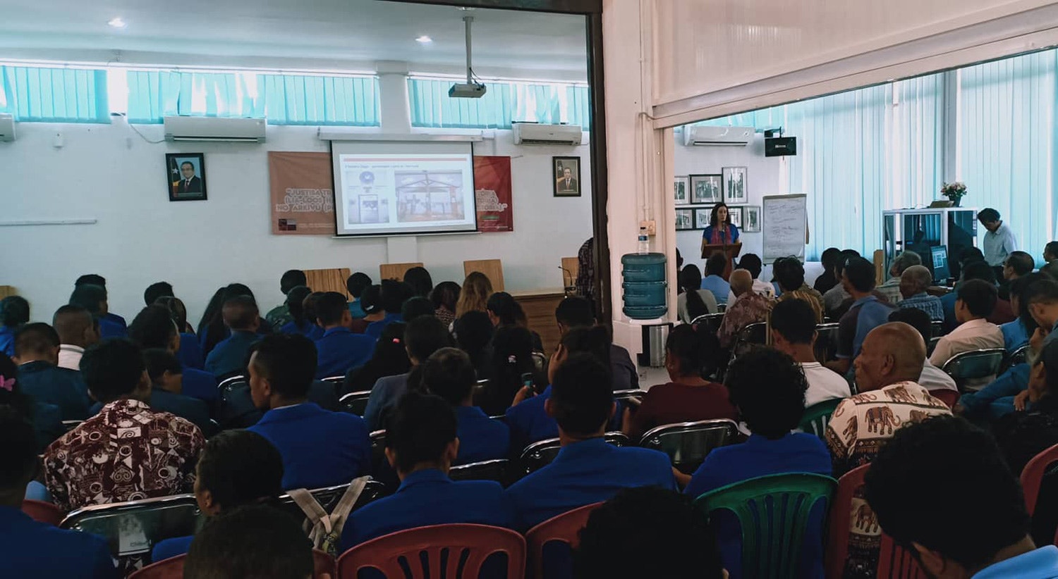  Palestra p&uacute;blica com universit&aacute;rios no Centro Nacional Chega! (CNC), Instituto de Mem&oacute;ria. 