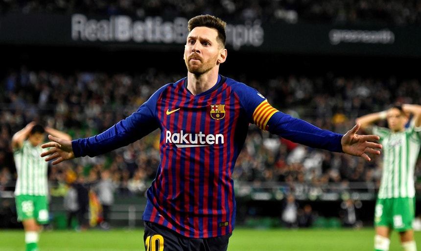 Lionel Messi marca, Barcelona vence fora e assume topo do grupo