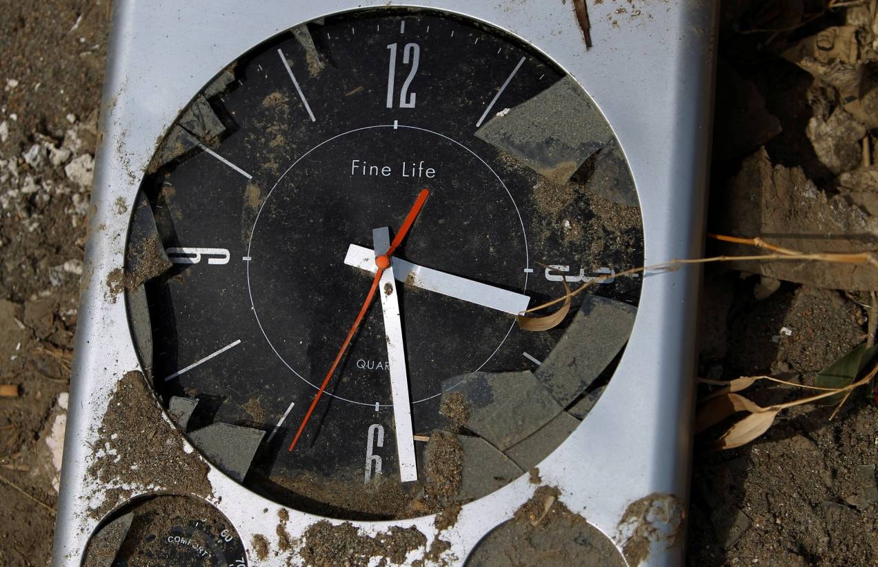  Hora do tsunami, na localidade de Rikuzentakata | Toru Hanai - Reuters  