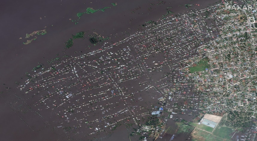 Imagens de satélite da Maxar Technologies via Reuters
