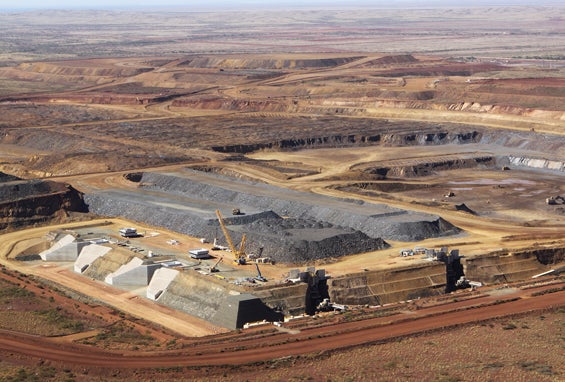 Uma das muitas minas detidas pelo multimilion&aacute;rio australiano Clive Palmer Foto: Reuters
