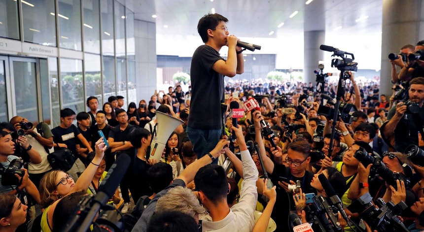 Joshua Wong foi libertado
