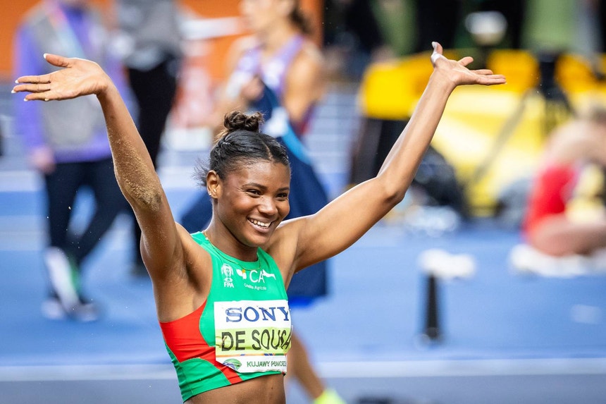 Imagem ilustrativa: Agate Sousa campeã do salto em comprimento 18 anos depois de Naide Gomes