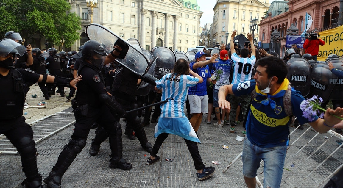  Argentina, Buenos Aires, confronto durante o funeral | Matias Baglietto - Reuters  