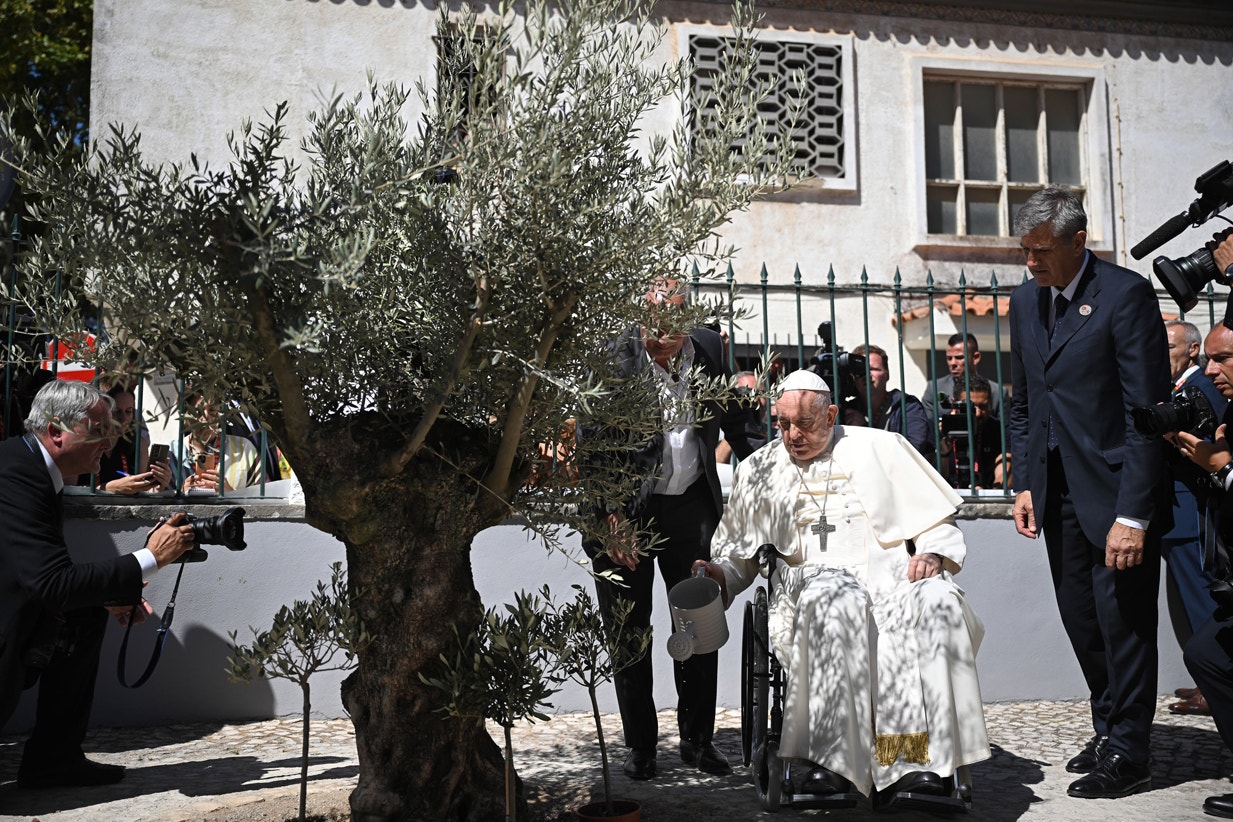  Cascais. Papa na Scholas Occurrentes | Marco Bertorello - EPA 